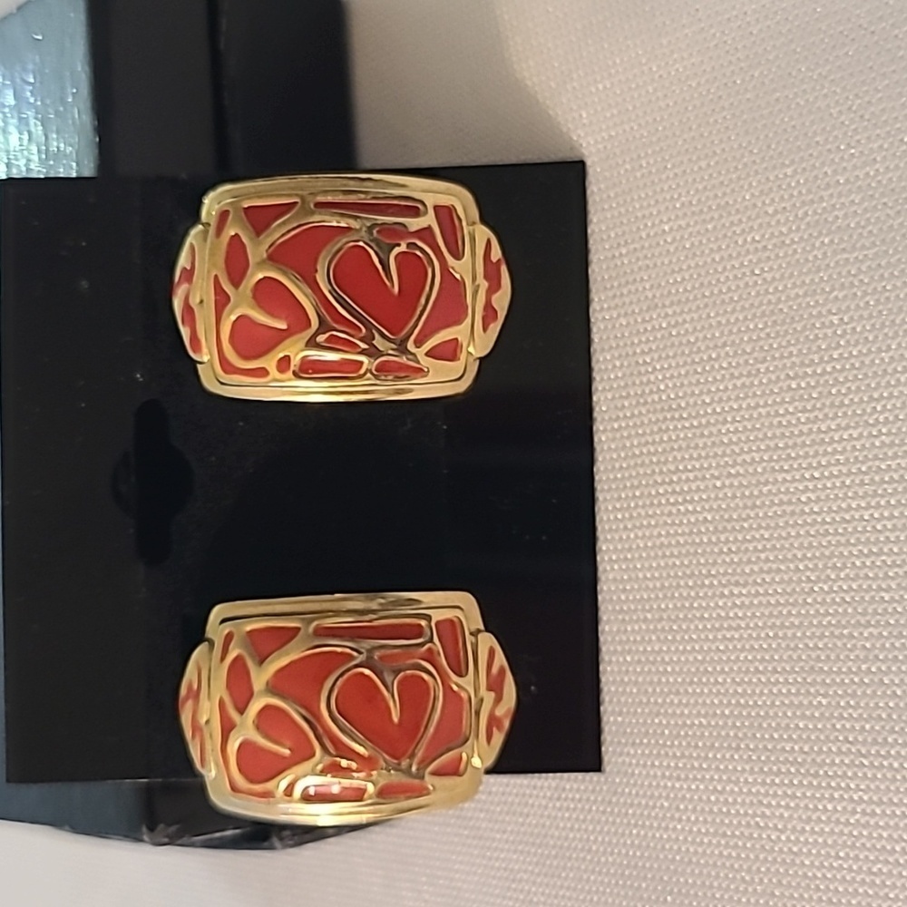 Vintage Enameled Earrings